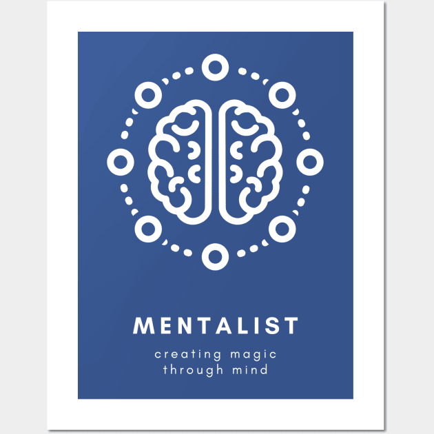 Minimal Mentalist Design Wall Art by Kidrock96